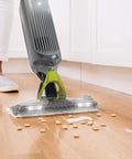 Disposable VACMOP Pad For All Floor Surfaces With Built In Dirt Chamber And Absorbent Mopping Layers White 10 Count Easy One Push Clean Up On Hard Floors on mop head