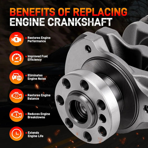 Benefits of replacing crankshaft with Super Reliable 2.4L Engine Crankshaft Connecting Rods And Bearings Kit Fits Perfect On Hyundai Santa Fe Sport
