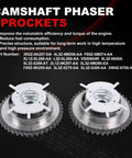 Camshaft phaser sprockets for Beefed Up Timing Chain Kit With Oil Pump And Water Pump For 5.4L V8 Ford Trucks 2004 to 2008.