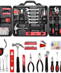 147 Piece Home Tool Set With Storage Box Essential DIY Tools Kit Including Screwdrivers Adjustable Wrench Pliers Knife Bit Driver And Precision Bits For Home Car Dorm And Garage