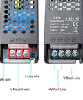 Heavy Duty 12V 25A 300W Universal Switching Power Supply 110V AC To 12V DC LED Driver And Adapter For Strip Lights Lamps And Radios With Overload Over Voltage Over Current And Short Circuit Protections, front terminals