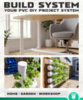 DIY projects using PVC end caps with indoor table, indoor plant holder, outdoor garden system; Heavy Duty 2 Inch PVC End Cap Fittings Pack.