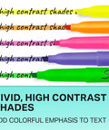 Super Slim Pocket Highlighters With Chisel Tip, Assorted Colors, 24 Count For Back To School And Office highlighting text in vibrant colors