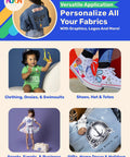 DIY T Shirt Transfer Paper Combo For Light And Dark Fabrics 8 By 11 Inches 50 Sheets Total 25 Light 25 Dark used on clothing and accessories