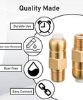 PWACCS brass pressure washer thermal relief valve kit, 1/4 in NPT, 2-pack