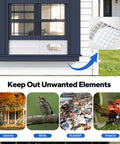 Portable AC Window Vent Kit With 5.9 Inch Exhaust Hose And 5.9 Inch Coupler Bird Guard Adjustable Window Seal From 17 To 63 Inches