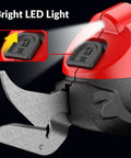 Cordless Electric Scissors For Fabric, Cardboard, And Plastic Cutting Tool with LED light highlighting blade area