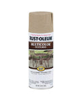 Prime Hella Durable Textured Spray Paint Quick Dry Oil Based Rust Preventer Coating For Wood Metal Concrete And Masonry Weather Resistant Exterior Interior Finish Desert Bisque 12 oz can.