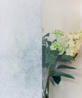 Privacy Window Film With Rice Paper Fog Pattern Self Adhesive Frosted Glass Overlay For Bathroom Home Kitchen 45cm By 1.5m