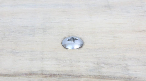 Size 10 X 3/4 Inch Truss Head Phillips Wood Screws, 100 Piece Bulk Featuring Top Shelf 304 Stainless Steel on wood surface