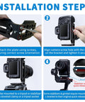 Installation steps for DSLR L Bracket Quick Release Plate With Vertical And Horizontal Switching Arca Compatible.