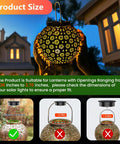 Four Pack Solar Light Replacement Top For Outdoor Lanterns fits lantern with 2.76 inch lid showing proper fit on garden light