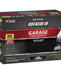 Pro Grade Polycuramine Garage Floor Coating With Drop Dead Slick High Gloss Black Finish Way Tougher Than Standard Epoxy Easy Self Leveling Two Part System For Garages And Basements box packaging, 2.5 car size, industrial-grade.