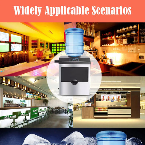 Game Changing Countertop Ice Maker That Cools Drinks Fast With Soft Chewy Nugget Ice Portable Slim Design in restaurant settings