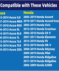 Radiator Cap Replacement For Honda And Acura Cars Replaces 19045-RAA-003 And 19045-PAA-A01 compatibility chart showing supported models.