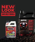 Two containers of Ant Killer For Outdoor Home Perimeter 24 Oz Black Label Kills 25 Ant Species Including Carpenter Ants.