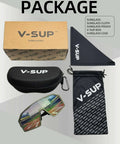 All Around Sport Sunglasses With UV400 Protection And Mirror Lens For Men And Women Ready To Roll accessories package