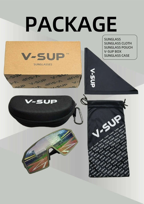 All Around Sport Sunglasses With UV400 Protection And Mirror Lens For Men And Women Ready To Roll accessories package