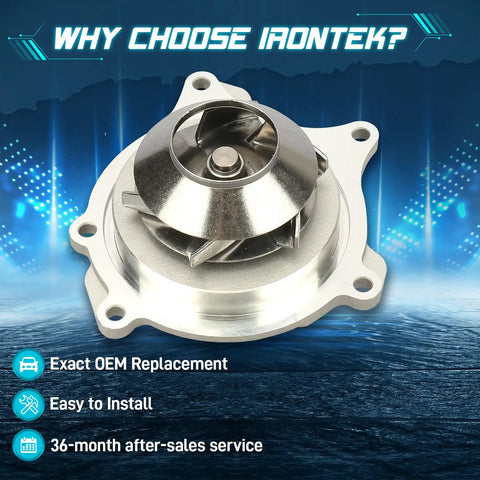 Bully Proof Engine Water Pump Swaps Right In To Keep You Cool Under Pressure Replaces Aw6076 12583033 89017764 Guaranteed Fit for Buick Lucerne