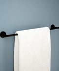 Matte Black 24 Inch Towel Bar For Bathroom And Kitchen, Corrosion Resistant Finish That Stops Rust And Tarnish, Airflow Design