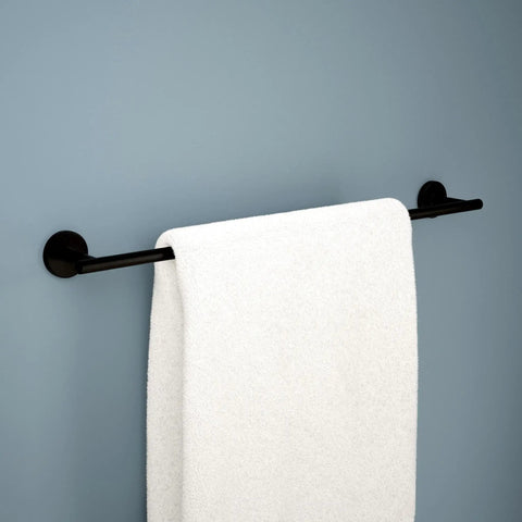 Matte Black 24 Inch Towel Bar For Bathroom And Kitchen, Corrosion Resistant Finish That Stops Rust And Tarnish, Airflow Design