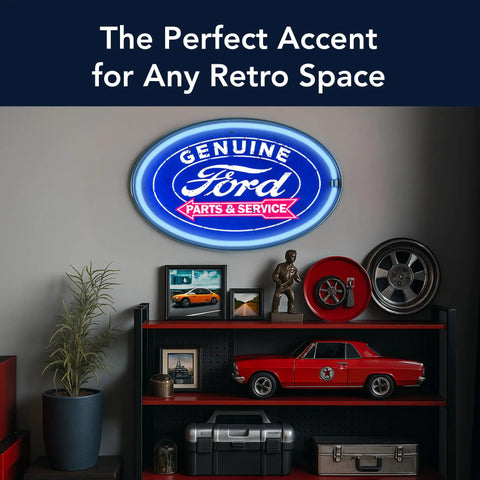 Led Neon Rope Wall Sign That Looks Like Classic Neon But Won't Buzz Battery Or USB Powered in retro car-themed room decor