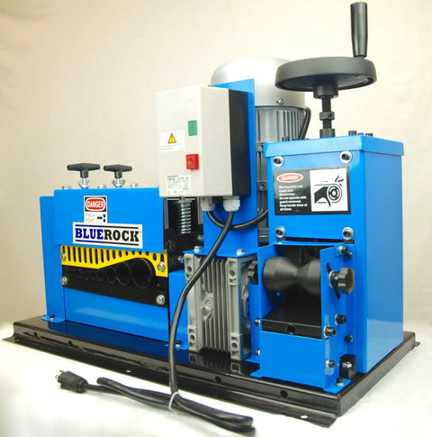 WS260 Wire Stripping Machine For Copper Wire Auto Feed And Cut Rollers Handles 22 AWG To Two And One Quarter Inch OD