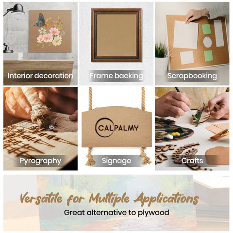Smooth Unfinished Mdf Craft Boards 24 Pack 12 By 12 Inches 1/8 Inch Thick used for interior decoration and crafts.