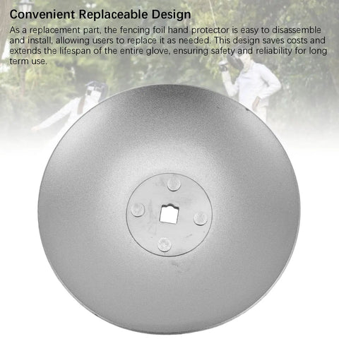 Stainless Steel Fencing Hand Guard For Foil And Epee Training Impact Resistant And Lightweight Protective Sword Guard Close-up