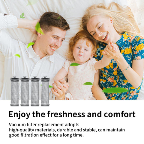 Family relaxing with Four Pack Vacuum Filter Replacement Kit For A10 Hero A11 Hero Pure One S11 S12 PowerHero 11 Snap S12 Pro EX