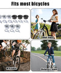 18Pcs Bike Axle Nuts And Safety Washers Kit M8 M9.5 M10 for city, road, MTB, adult, and children's bikes, black and silver set
