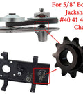 10 Tooth Sprocket And Spacer Kit with Five Eighth Inch Bore for CVT Mini Bike Go Kart Chain Sizes 40 41 420, aluminum alloy.