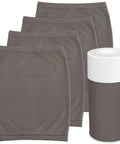 Washable Pre Filter Replacements For Blue Pure 411 Air Purifier Durable Nylon Spandex Slip On Dust Pet Hair And Lint Filter 4 Pack Dark Grey