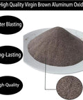 Six Pounds Of 100 Grit Aluminum Oxide Sand Blasting Abrasive Media For Cabinets And Guns, Virgin Brown Pro Grade Material