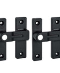 Matte Black 180 Degree Flip Latch Set For Barn Doors And Sliding Doors Two Pack Zinc Alloy Latch With Luminous Finish