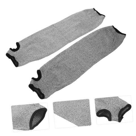Dual Pack Lightweight Cut Resistant Arm Sleeves For Welding Gardening And Mechanic Jobs Featuring Comfy Stretch Knit And Snug Fit Tough As Nails Armor For Active Daily Grind
