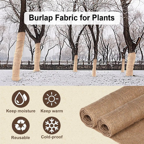 40 Inch By 30 Feet Garden Burlap Roll For Landscaping Outdoor Planting Mulch Weed Barrier Erosion Control Natural Jute Fabric