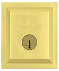 Single Cylinder Front Door Deadbolt With SmartKey Re Key Technology And Microban Protection Satin Brass Finish Easy DIY Install