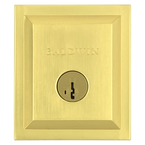 Single Cylinder Front Door Deadbolt With SmartKey Re Key Technology And Microban Protection Satin Brass Finish Easy DIY Install