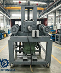 Front view of Techtongda Electric Pipe Tube Bender Roller 2.2KW, heavy duty tool for bending round and square pipes.