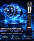 Heavy Duty 60K N Electric Pipe Crimping Tool With Upgraded Brushless Motor showcasing powerful motor design for efficient plumbing work.