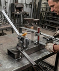 All In One Metalworking Tool For Sheet Metal Bending, Cutting, And Embossing With A Handy Manual Ironworker, precision shop setup