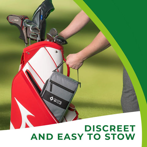 Wild Golf Cooler Bag With Two Ice Packs Keeps Drinks Ice Cold For Hours Holds Six Cans Fits Discreetly In A Golf Bag sleeve
