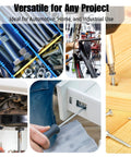 55-Piece Nut And Bolt Thread Checker Kit With 30 SAE And 25 Metric Sizes Aluminum Thread Gauge for versatile auto repair and DIY use