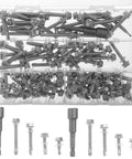 Beefy 100 Piece Hex Socket Screw Set Made From 410 Stainless Steel For Corrosion Resistance Heavy Duty Socket Head Screws Kit