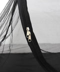 Ultra Dense Mosquito Tent With Foldable Mesh For Single Person Keeps NoSeeUms Out With TightWeave Net Perfect For Camping Travel Patio Close-up of zipper