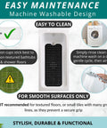 Extra Long Non Slip Bath Mat With Built Tough Suction Cups That Hold Fast On Wet Tub And Shower Floors Heavy Duty Anti Skid Safety Runner Strip In Matte Black 40X16 shown in flat bathtub.