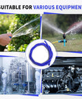 5Ft Inner Diameter 1 Inch Silicone Heater Hose For Your Vehicle Cooling System Blue Reinforced Polyester Braided Tubing 232 Psi Burst Pressure 4mm Thick Includes 5 Clamps Sturdy Radiator And Coolant Hose used in various equipment.