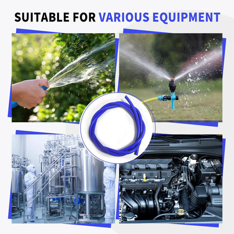 5Ft Inner Diameter 1 Inch Silicone Heater Hose For Your Vehicle Cooling System Blue Reinforced Polyester Braided Tubing 232 Psi Burst Pressure 4mm Thick Includes 5 Clamps Sturdy Radiator And Coolant Hose used in various equipment.