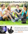 People enjoying outdoors with Beast Camping Fan With Light 20000mAh Battery, Up To 112 Hours On Low, 8 Speeds With Digital Display